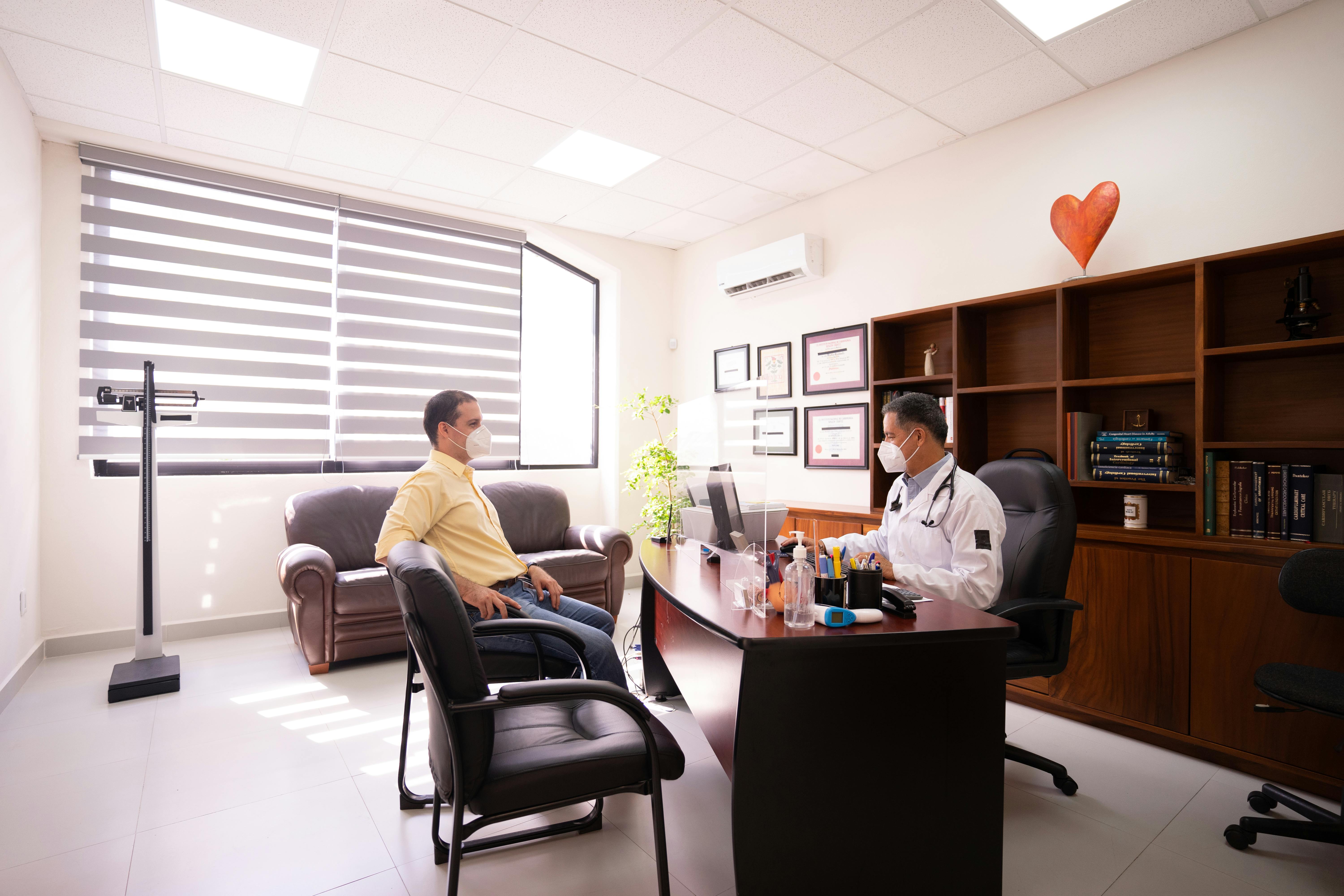 Doctor consulting with a patient